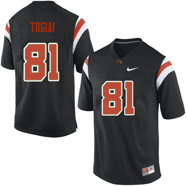 Men Oregon State Beavers #81 Noah Togiai College Football Jerseys Sale-Black